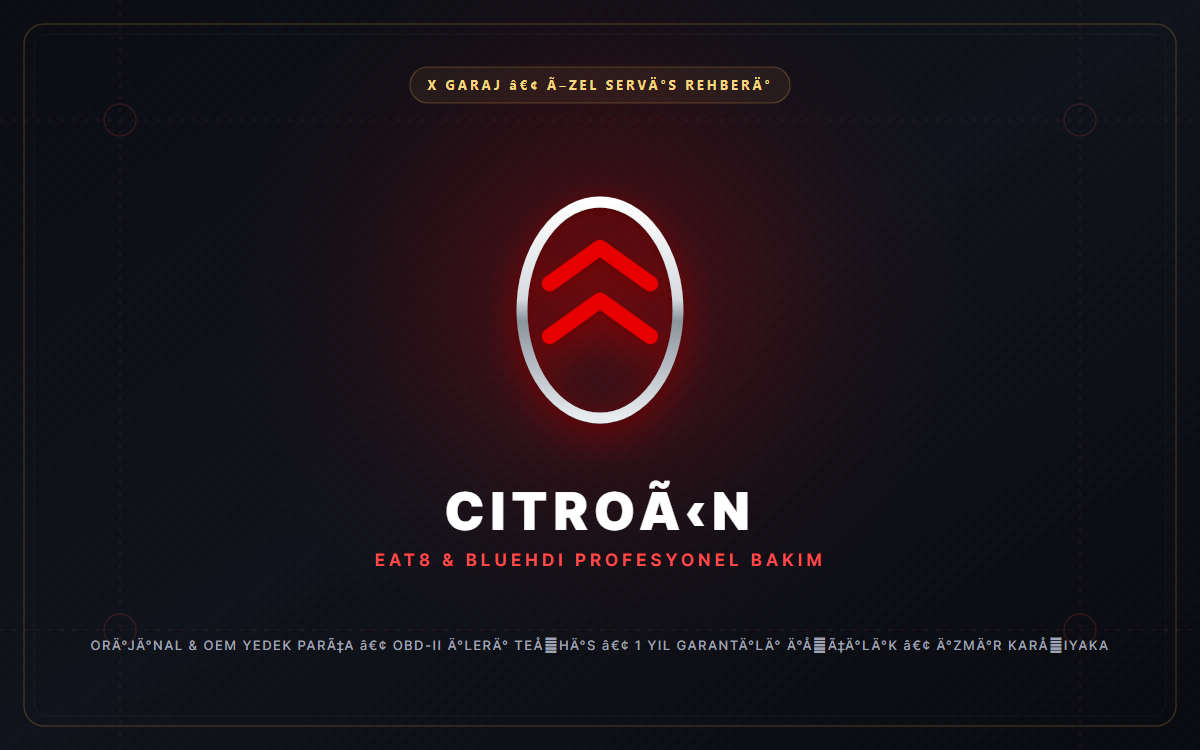 Citroën Özel Servis İzmir Karşıyaka