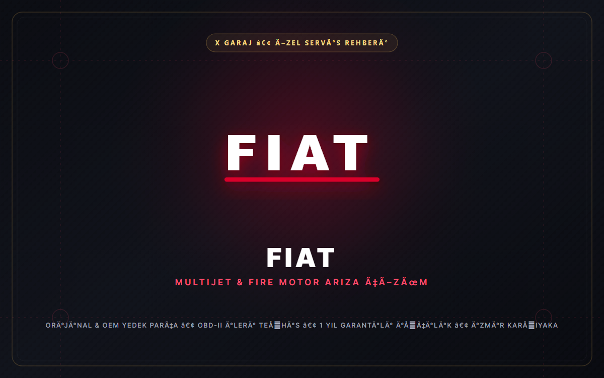 Fiat Özel Servis İzmir Karşıyaka