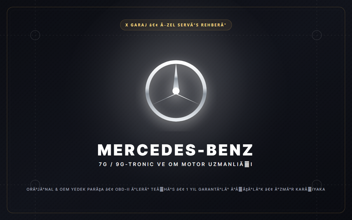 Mercedes-Benz Özel Servis İzmir Karşıyaka