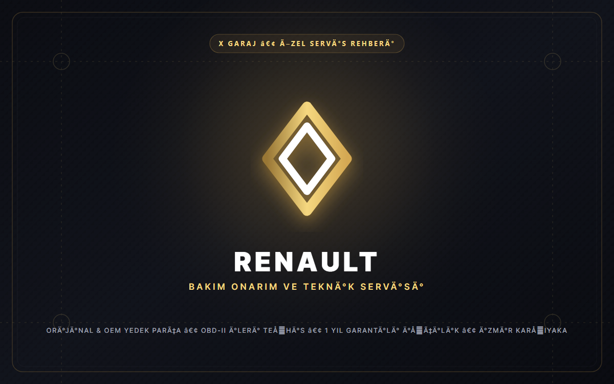 Renault Özel Servis İzmir Karşıyaka