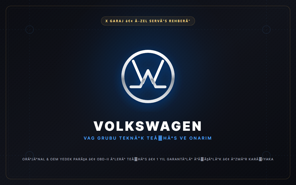 Volkswagen Özel Servis İzmir Karşıyaka